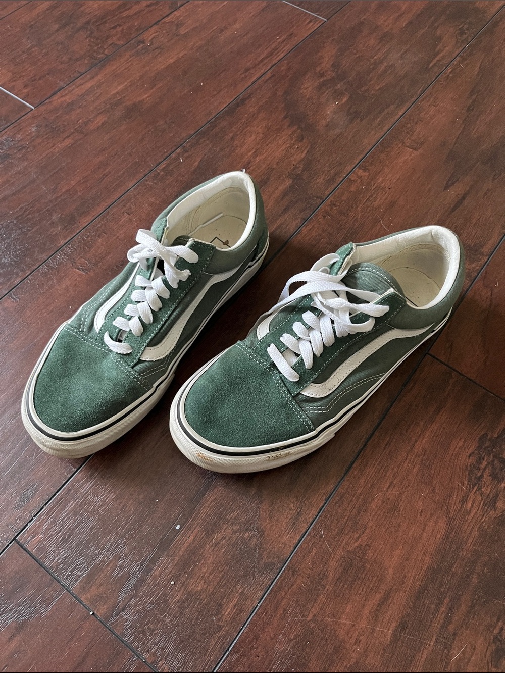 Vans forest green sneakers